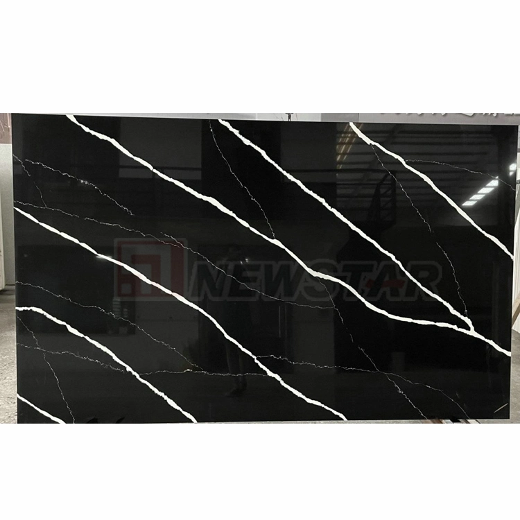 Calacatta Carrara White Quartz Stone Slab Shandong