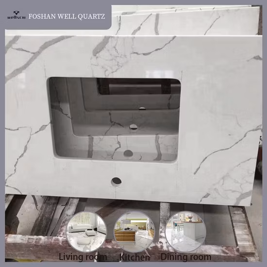 Китай Поставщик CE Новый кварцевый камень Твердая поверхность кварца для кухонной столешницы или барной стойки Высококачественный строительный кварцевый материал Mesa De Cuarzo Quartz
